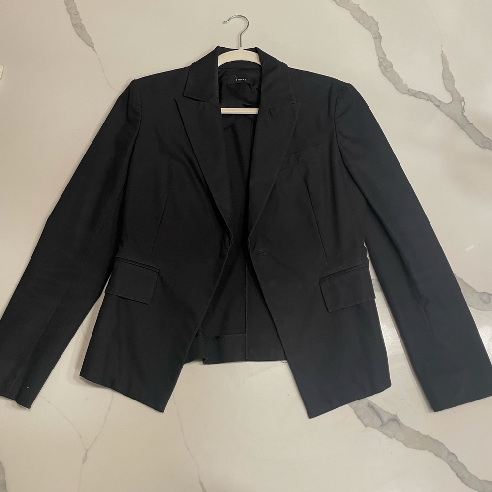 Theory Black Stretch Blazer